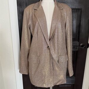 Elegant Gold Women's Blazer